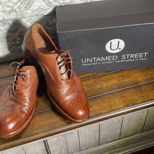 Men's Classic Tan Leather Oxfords
